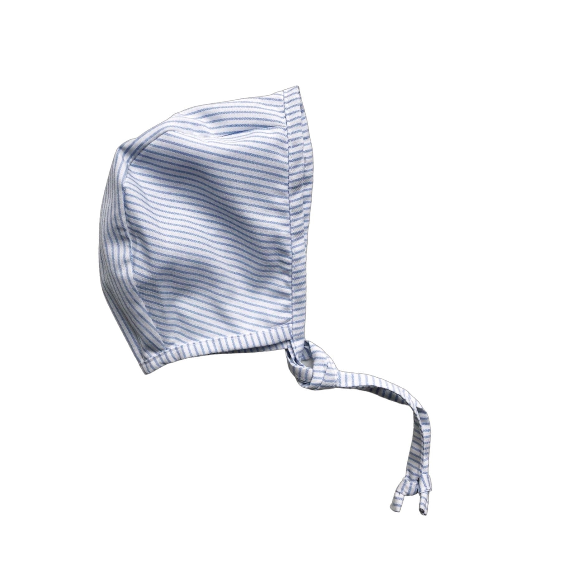 Capota blanca rayitas celeste