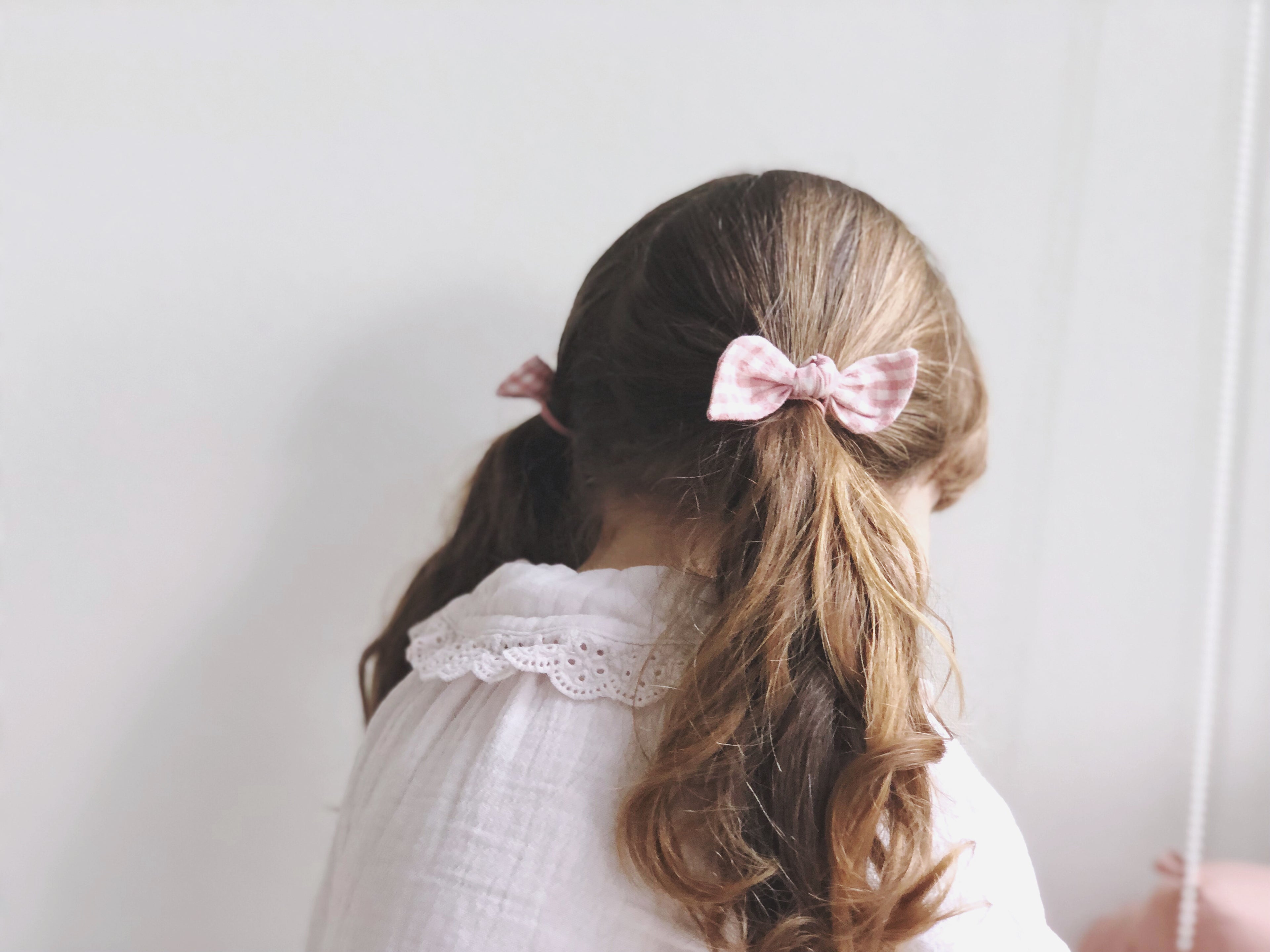 Orejita de oso mediana - Cuadrille rosada