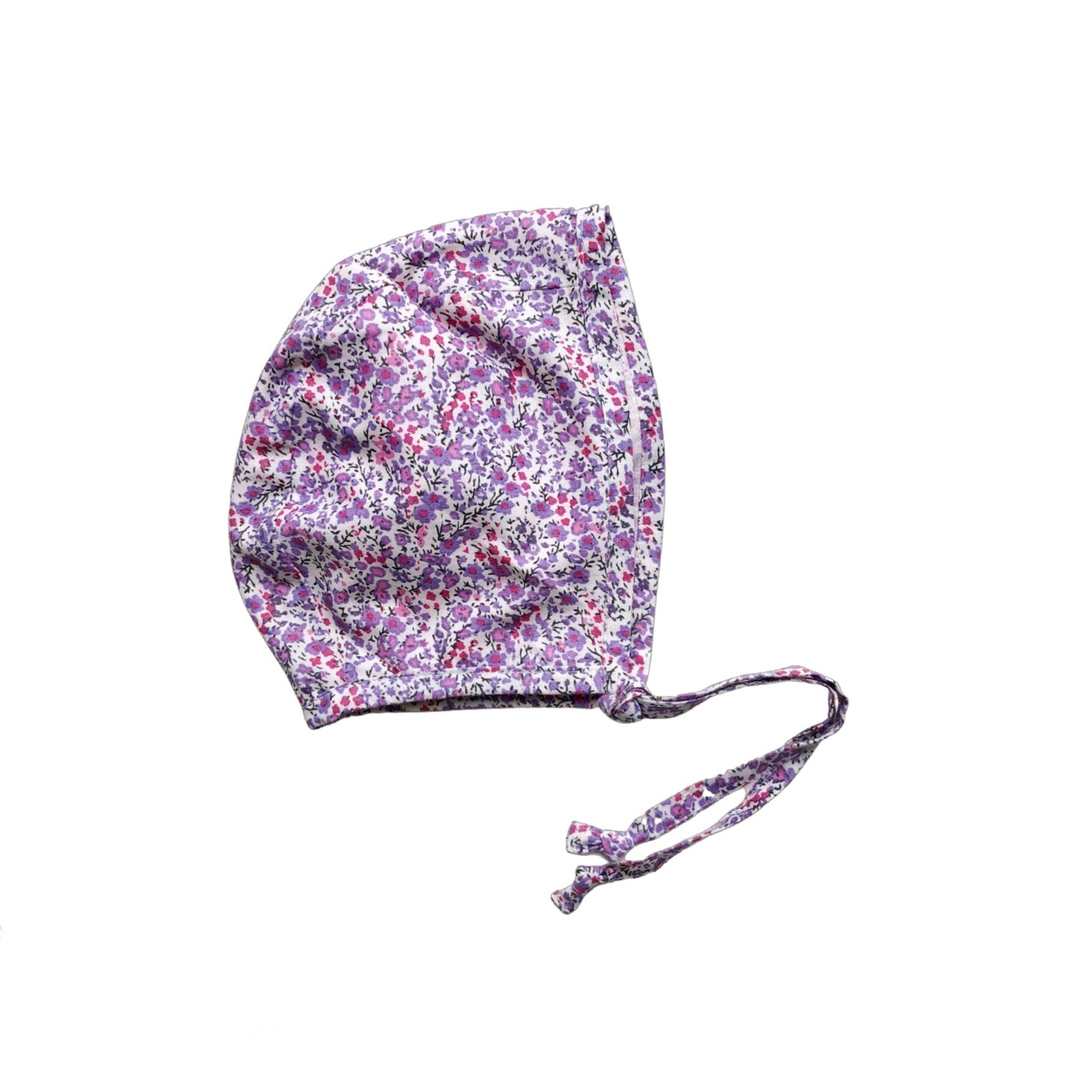 Capota algodón  flores lila