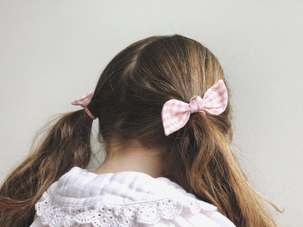 Orejita de oso mediana - Cuadrille rosada