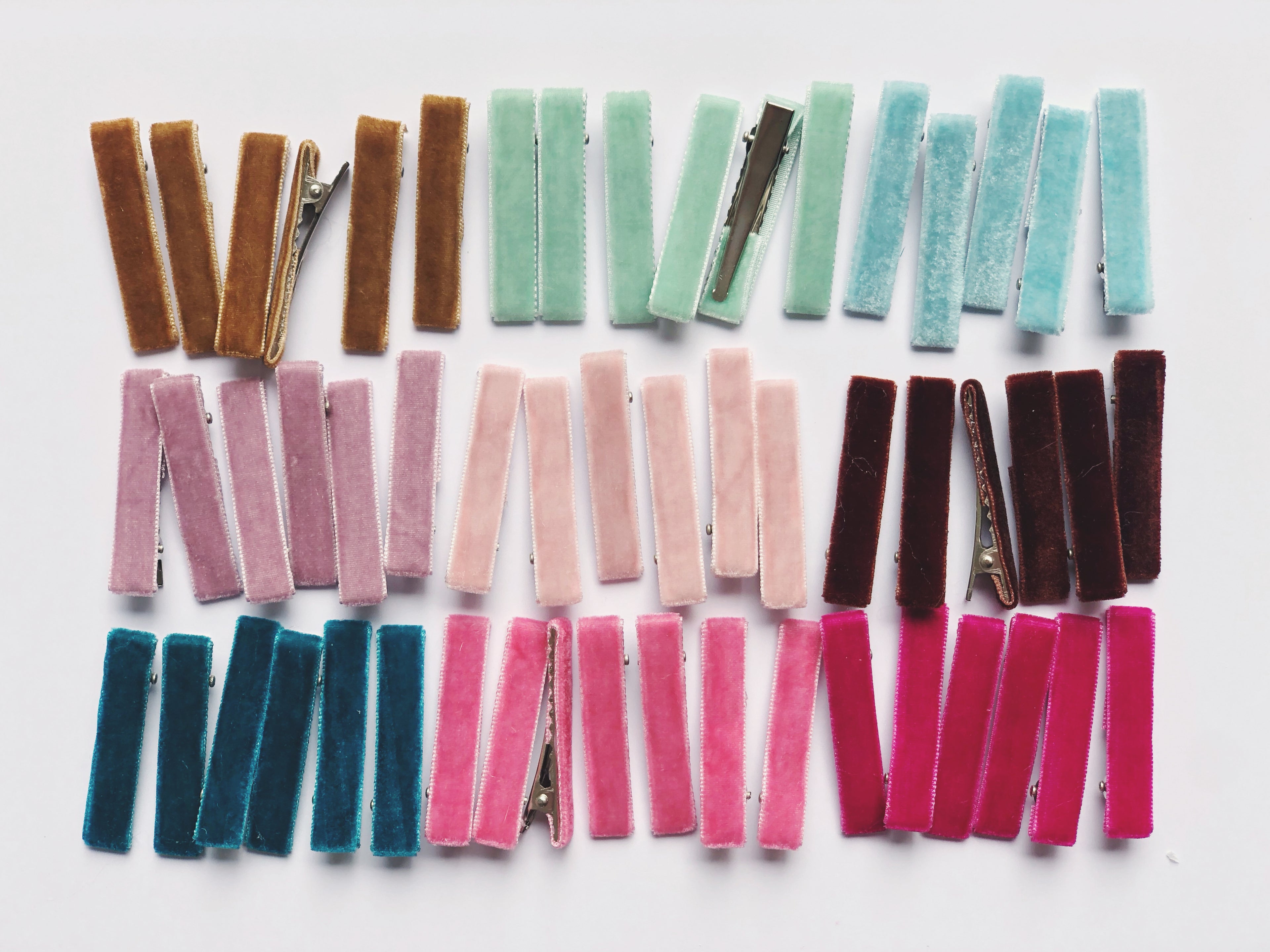 Clip terciopelo - Terracota