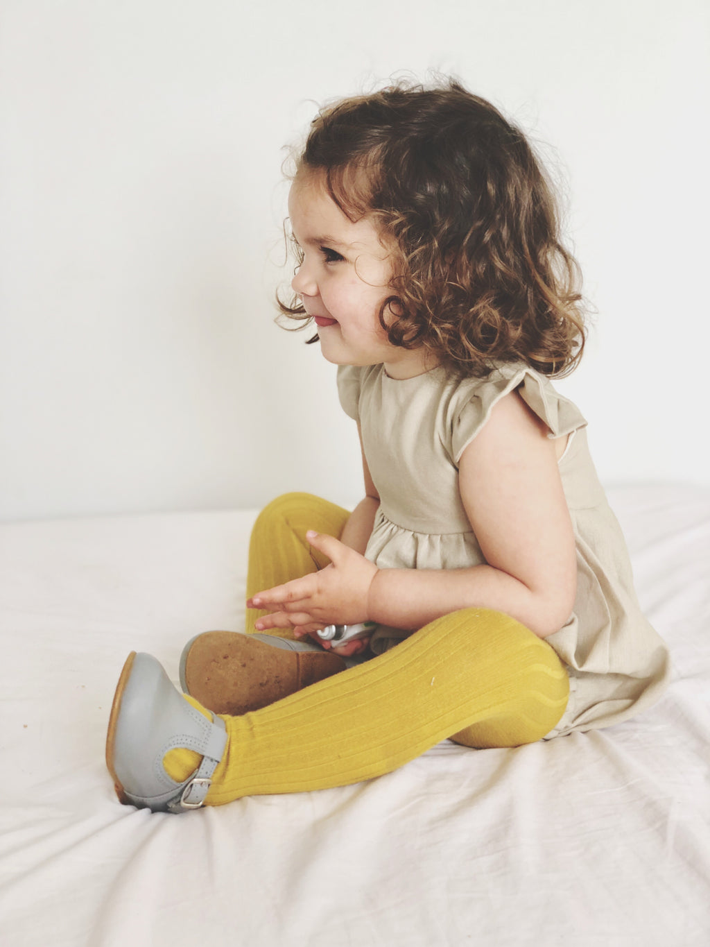 Pantys Cóndor canalé - Mostaza