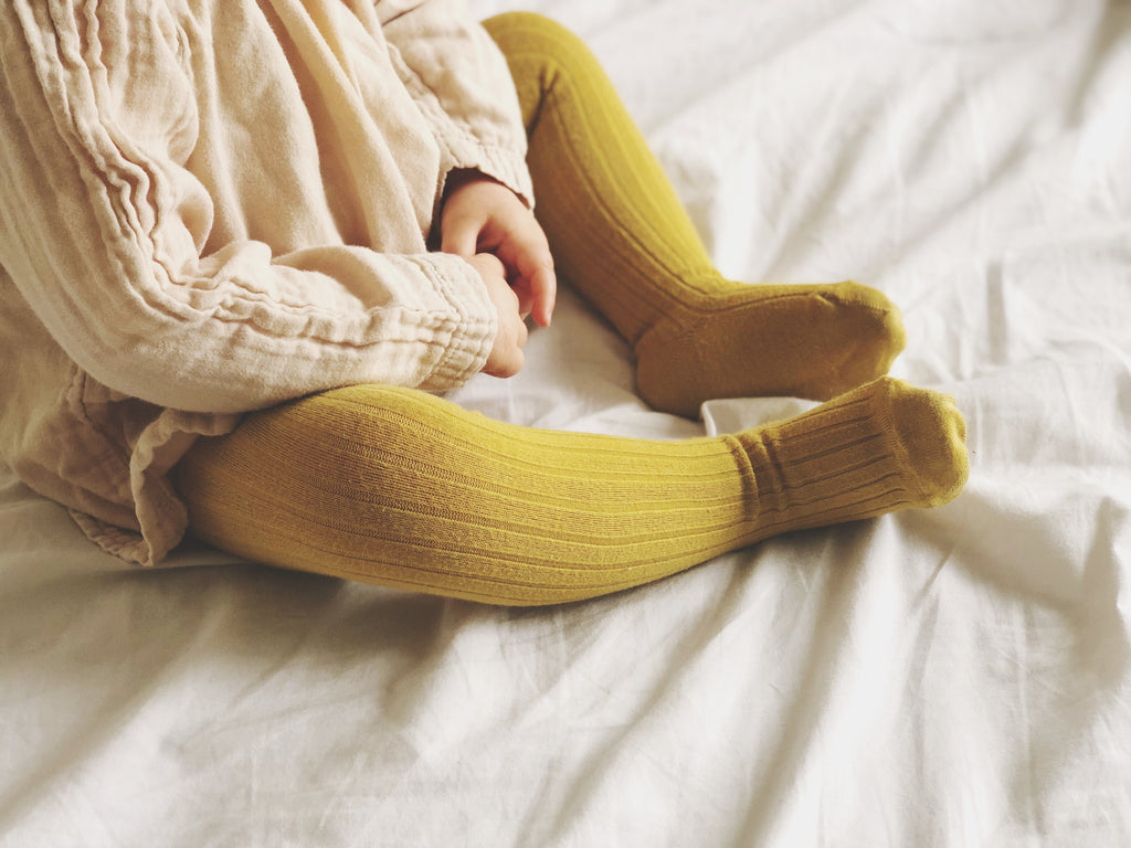 Pantys Cóndor canalé - Mostaza