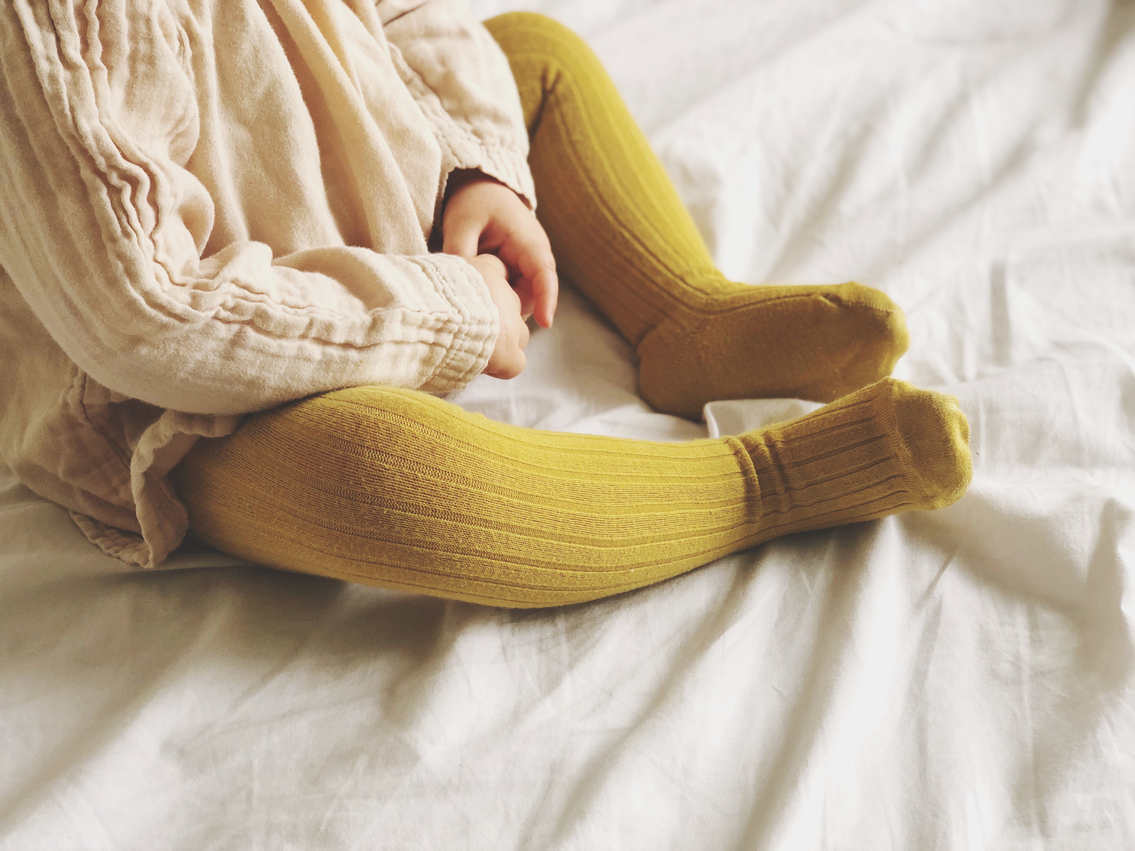 Pantys Cóndor canalé - Mostaza