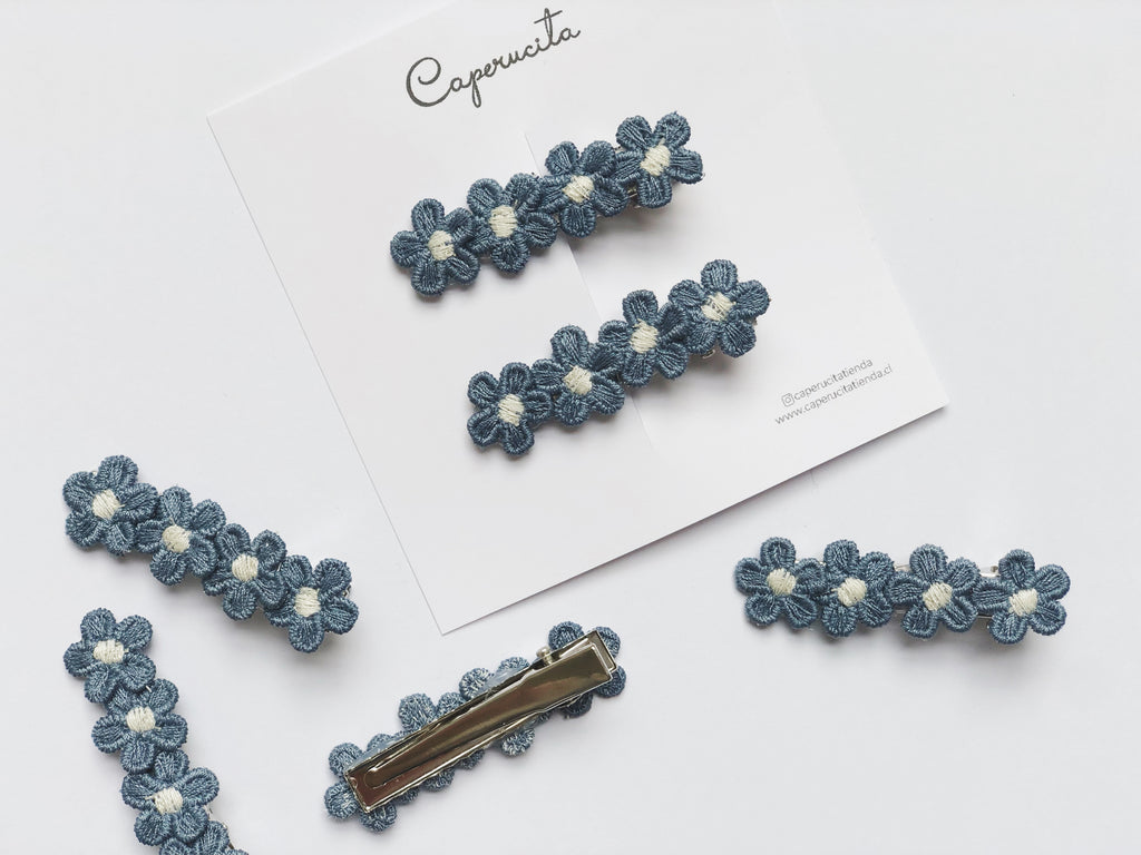 Clip margaritas azul francia