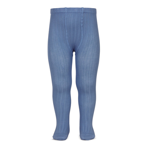 Pantys Cóndor canalé - Azul Francia