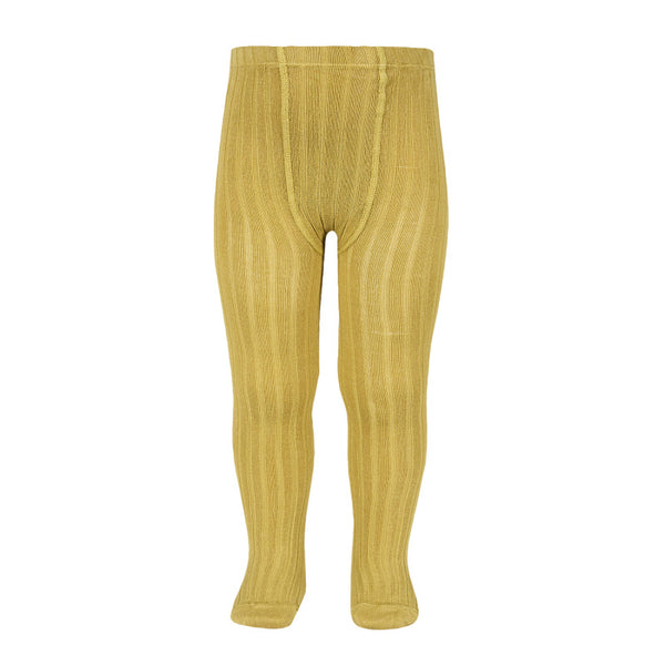 Pantys Cóndor canalé - Mostaza